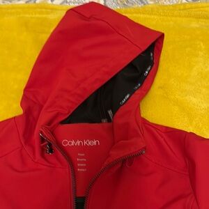 Calvin Klein Red Hooded Jacket